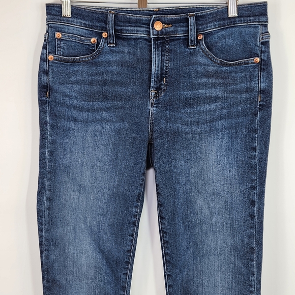 J. Crew 8" Toothpick Skinny Jean Mid-rise Ankle Cropped Stretch Vista Wash 29 - Picture 3 of 11